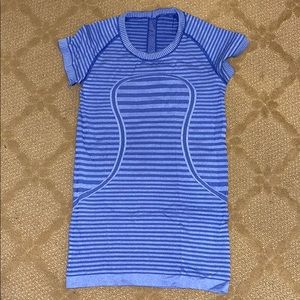 Lululemon striped purple tshirt